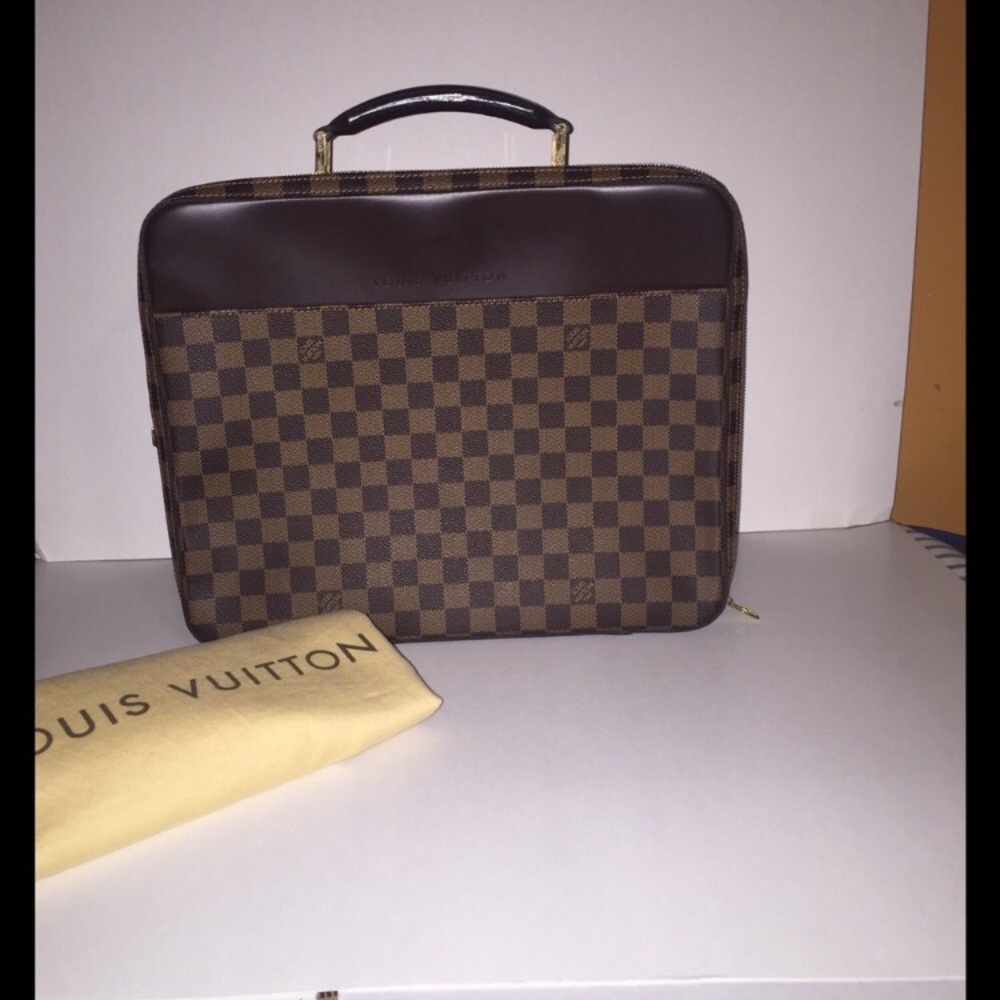 Louis Vuitton briefcase laptop bag authentic